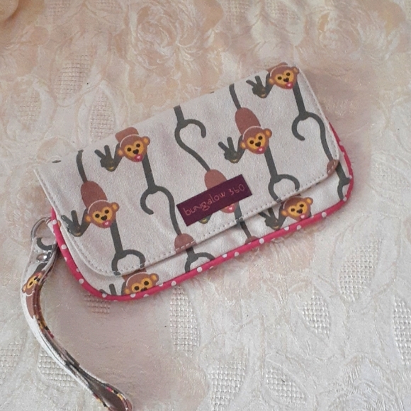 bungalow 360 Handbags - Bungalow 360 Monkey Wristlet